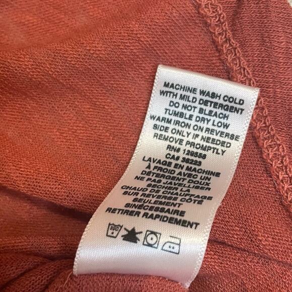 SOL Angeles Red/Coral Light Weight Classic Beach Style Loose Fit Tank Top Small - Picture 7 of 11